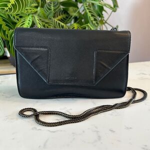 YVES SAINT LAURENT Small Crossbody Bag Black Calfskin YSL